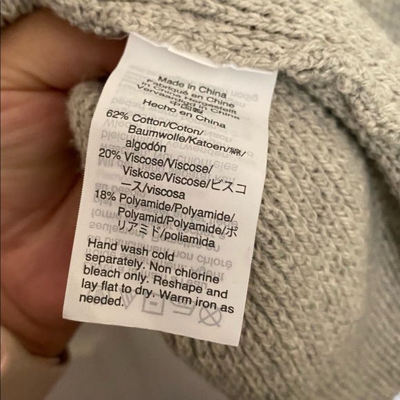 Free People Pretty Pointelle Vee Sweater in Mint Size X-Small - Picture 5 of 6